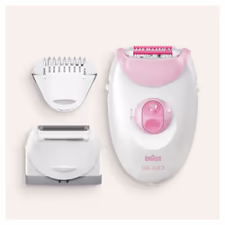 Braun Silk-épil 3 Silk-?pil 3-270, Epilatore Donna Per La Rimozione Duratura Dei Peli - Bianco/Rosa - Vista aggiuntiva 6