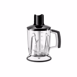 Braun MQ 40, Ciotola tritatutto per frullatore, 1,25 L, Acciaio inox, Nero, MultiQuick 3 / MultiQuick 3 Vario / MultiQuick 5 ...