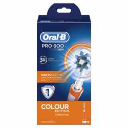 Oral-B PRO Spazzolino elettrico ricaricabile 600 CrossAction Orange Edition Braun - Vista aggiuntiva 6