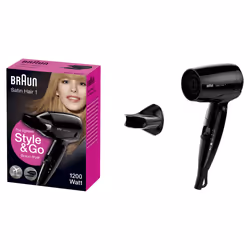 Braun Satin Hair 1 HD130 Style&Go - Asciugacapelli Da Viaggio - Vista aggiuntiva 4