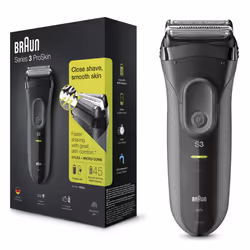 Braun Series 3 ProSkin 3000s Rasoio Elettrico, Nero - Rasoio Elettrico Ricaricabile - Vista aggiuntiva 4