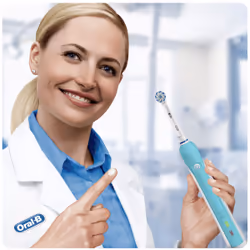 Oral-B PRO 700 Sensi Ultrathin Adulto Spazzolino rotante-oscillante Blu - Vista aggiuntiva 5