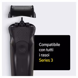 Braun Series 3 21B Testina Di Ricambio Per Rasoio Elettrico Barba - Nero - Compatibile Con I Rasoi - Vista aggiuntiva 6