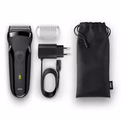 Braun Series 3 301s Rasoio Trimmer Nero - Vista aggiuntiva 6