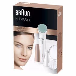 Braun FaceSpa Face Spa Depilatore Donna Epilatore Viso, Accessori Inclusi, Specchio e Pochette, Rivitalizza il Viso, 851V Bianco - Vista aggiuntiva 7