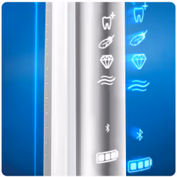 Oral-B Genius 8000 Adulto Spazzolino rotante-oscillante Bianco, Argento - Vista aggiuntiva 7