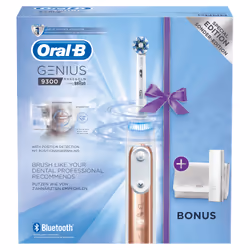 Oral-B Genius 9300 CrossAction Adulto Spazzolino rotante-oscillante Rose Gold - Vista aggiuntiva 4