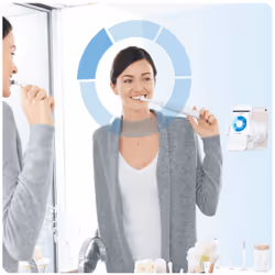 Oral-B Genius 9300 CrossAction Adulto Spazzolino rotante-oscillante Rose Gold - Vista aggiuntiva 8