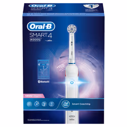 Oral-B SmartSeries Smart 4 4000S Sensi Ultrathin Adulto Spazzolino rotante-oscillante Bianco - Vista aggiuntiva 4