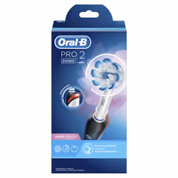 Oral-B PRO 2 2000S Sensi Ultrathin Adulto Spazzolino rotante-oscillante Nero, Bianco - Vista aggiuntiva 4