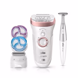 Braun Silk-épil 9 9/980 SensoSmart, Rose Gold, Bianco, 40 pinzette, Da Incasso, 2 h, 50 min, Germania