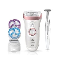 Braun Silk-épil 9 9/980 SensoSmart 40 pinzette Rose Gold, Bianco