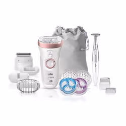 Braun Silk-épil 9 9/980 SensoSmart 40 pinzette Rose Gold, Bianco