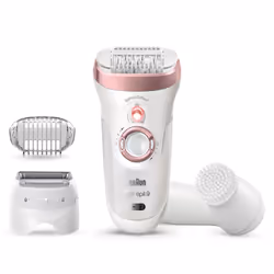 Braun Silk-épil 9 9-880, Epilatore Donna Bianco/Oro Rosa Per Una Rimozione Duratura Dei Peli
