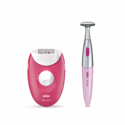 Braun Silk-épil 3 -420, Epilatore Elettrico Donna Per La Rimozione Duratura Dei Peli - Bianco/Rosa - Vista aggiuntiva 6