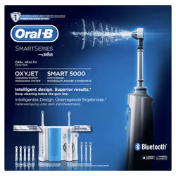 Oral-B Oral Center Spazzolino Elettrico Smart 5000 e Idropulsore Oxyjet con 4 Testine Oxyjet + 6 Testine Di Ricambio - Vista aggiuntiva 8