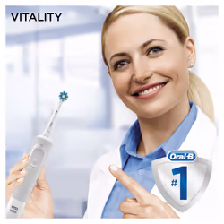 Oral-B Vitality 100 Spazzolino Elettrico Bianco Braun - Vista aggiuntiva 4