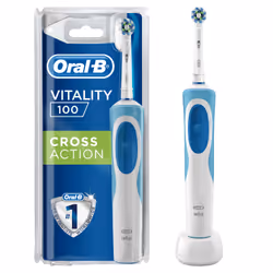 Oral-B Vitality 100 Cross Action Adulto Spazzolino rotante-oscillante Blu - Vista aggiuntiva 3