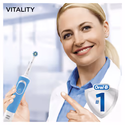 Oral-B Vitality 100 Cross Action Adulto Spazzolino rotante-oscillante Blu - Vista aggiuntiva 5
