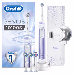 Oral-B Genius 10100S Orchid Purple Adulto Spazzolino rotante-oscillante Viola - Vista aggiuntiva 4