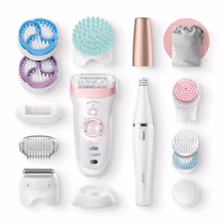 Braun Silk-épil 9 81683682 epilatore 40 pinzette Bianco, Rosa - Vista aggiuntiva 8