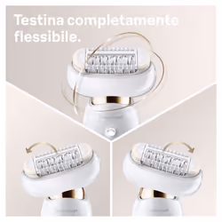 Braun Silk-épil 9 Flex 9-002 - Epilatore Elettrico Donna Bianco/Oro Con Testina Flessibile Per Un’Epilazione Più Semplice - Vista aggiuntiva 4