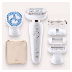 Braun Silk-épil 9 81688637 epilatore 40 pinzette Bianco, Oro - Vista aggiuntiva 8