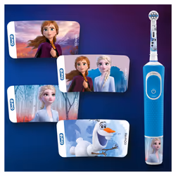 Oral-B Kids By Braun Spazzolino Elettrico Ricaricabile, 1 Manico Con Personaggi Disney Frozen 2, Dai 3 Anni In Su - Vista aggiuntiva 4