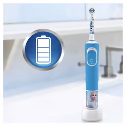 Oral-B Kids By Braun Spazzolino Elettrico Ricaricabile, 1 Manico Con Personaggi Disney Frozen 2, Dai 3 Anni In Su - Vista aggiuntiva 6
