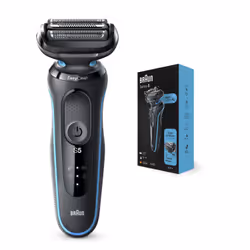 Braun Series 5 50-M1000s Rasoio Nero, Blu - Vista aggiuntiva 4