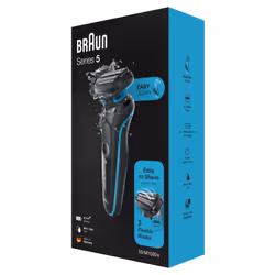 Braun Series 5 50-M1000s Rasoio Nero, Blu - Vista aggiuntiva 6