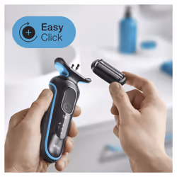 Braun Series 5 50-M1000s Rasoio Nero, Blu - Vista aggiuntiva 8