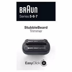 Braun EasyClick Accessorio Rifinitore Effetto Barba Incolta Per Rasoio Elettrico Series 5, 6 E 7 (Nuova Generazione), Testina ...
