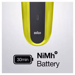 Braun Series 3 300 Rasoio Elettrico Barba, Nero/Verde Elettrico - Vista aggiuntiva 6