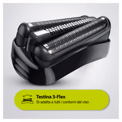 Braun Series 3 Shave&Style 300BT Rasoio Da Barba Elettrico Da Uomo, Nero/Verde Elettrico - Vista aggiuntiva 5