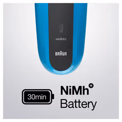 Braun Series 3 310BT Rasoio Trimmer Nero, Blu - Vista aggiuntiva 5
