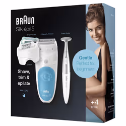 Braun Silk-épil 5 5-810, Epilatore Elettrico Donna Bianco/Turchese Per Un’Epilazione Delicata - Vista aggiuntiva 7