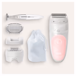 Braun Silk-épil 5 5-820, Epilatore Donna Bianco/Rosa Per Un’Epilazione Delicata - Vista aggiuntiva 6