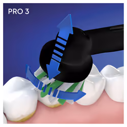 Oral-B Pro 3 3900 Adulto Spazzolino rotante Nero, Bianco - Vista aggiuntiva 7