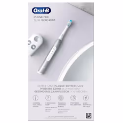 Oral-B Pulsonic Slim Luxe 4000 Adulto Spazzolino elettrico sonico Platino - Vista aggiuntiva 5