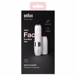 Braun Face FS1000 Mini Depilatore Donna, Depilazione Elettrica Viso, Facile E Veloce, Tocco Finale Per Baffetti, Mento E Guance, Per Un Make-up Più Semplice, Ideale In Viaggio, Con Luce Smartlight, Bianco - Vista aggiuntiva 8