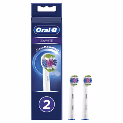 Oral-B 3D White Clean Maximiser Brush Heads 2 pz Bianco - Vista aggiuntiva 4