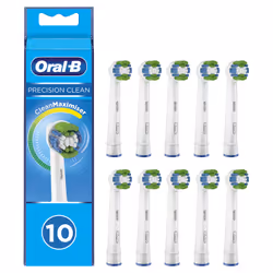 Oral-B Precision Clean 80339360 testina per spazzolino 10 pz Blu, Bianco