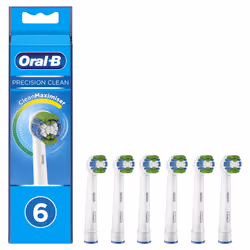 Oral-B Precision Clean 80339528 testina per spazzolino 6 pz Bianco