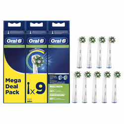 Oral-B CrossAction Testine Di Ricambio Con Tecnologia CleanMaximiser, Confezione Da 9 Pezzi - Vista aggiuntiva 6