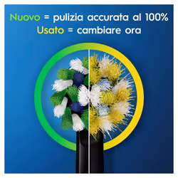 Oral-B CrossAction Testine Di Ricambio Edizione Nera Con Tecnologia CleanMaximiser, Confezione da 5 Pezzi - Vista aggiuntiva 6