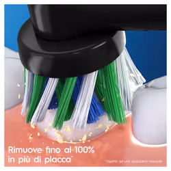 Oral-B CrossAction Testine Di Ricambio Edizione Nera Con Tecnologia CleanMaximiser, Confezione da 5 Pezzi - Vista aggiuntiva 7
