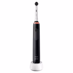 Oral-B Pro 3 Spazzolino Elettrico Ricaricabile - 3000 Nero. 1 Spazzolino + 1 Testina con setole al Carbone