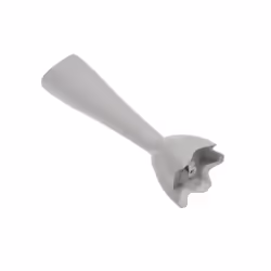 Piede di plastica per robot. Riferimento pezzo: 7322118374, marchio: Braun. Colore del pezzo: bianco.