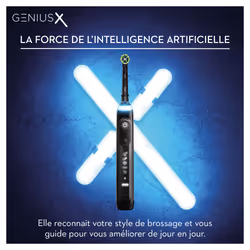 Oral-B Genius X 80354128 spazzolino elettrico Adulto Spazzolino oscillante Nero, Blu